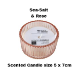 Scented Candle in Pretty Round Glass Container